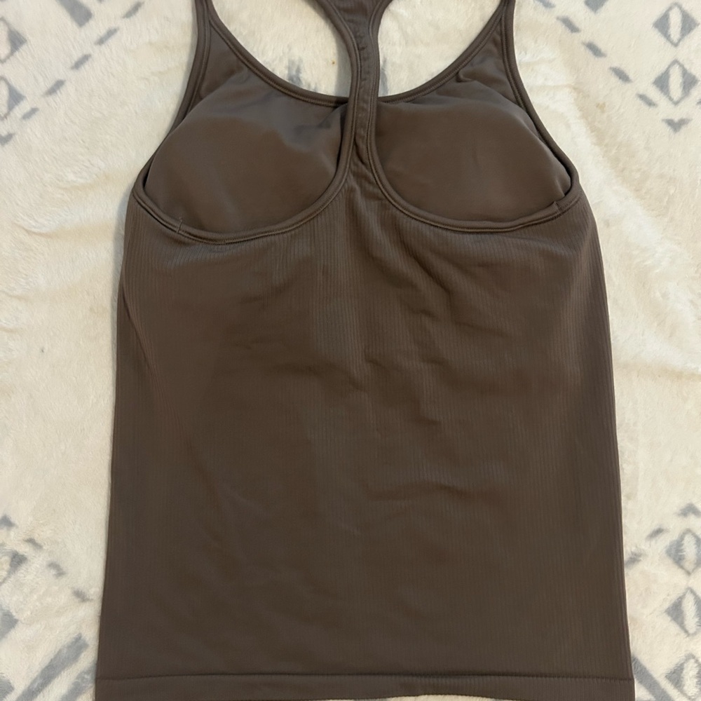 Athleta Brown Racerback workout Tank Top